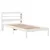 Produktbild 3 för Sängram utan madrass vit 90x190 cm massiv furu