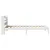 Produktbild 5 för Sängram utan madrass vit 90x190 cm massiv furu