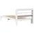 Produktbild 6 för Sängram utan madrass vit 90x190 cm massiv furu