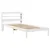 Produktbild 8 för Sängram utan madrass vit 90x190 cm massiv furu