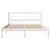 Produktbild 4 för Sängram utan madrass vit 120x190 cm massiv furu