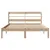Produktbild 4 för Sängram utan madrass 135x190 cm massiv furu