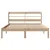 Produktbild 4 för Sängram utan madrass 140x190 cm massiv furu