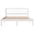 Produktbild 4 för Sängram utan madrass vit 150x200 cm massiv furu