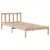 Produktbild 7 för Sängram utan madrass 75x190 cm massiv furu