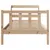 Produktbild 4 för Sängram utan madrass 90x190 cm massiv furu