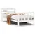 Produktbild 2 för Sängram utan madrass vit 90x190 cm massiv furu