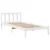 Produktbild 7 för Sängram utan madrass vit 90x190 cm massiv furu