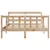 Produktbild 4 för Sängram utan madrass 120x190 cm massiv furu