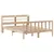 Produktbild 3 för Sängram utan madrass 140x190 cm massiv furu