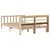 Produktbild 6 för Sängram utan madrass 140x190 cm massiv furu