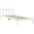 Produktbild 7 för Sängram utan madrass vit 100x200 cm massiv furu