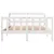Produktbild 4 för Sängram utan madrass vit 140x200 cm massiv furu