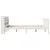 Produktbild 5 för Sängram utan madrass vit 140x200 cm massiv furu