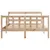 Produktbild 4 för Sängram utan madrass 160x200 cm massiv furu