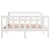Produktbild 4 för Sängram utan madrass vit 160x200 cm massiv furu