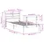 Produktbild 12 för Sängram utan madrass 75x190 cm massiv furu