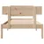Produktbild 4 för Sängram utan madrass 75x190 cm massiv furu
