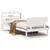 Produktbild 2 för Sängram utan madrass vit 90x190 cm massiv furu