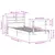 Produktbild 12 för Sängram utan madrass vit 90x190 cm massiv furu