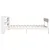 Produktbild 5 för Sängram utan madrass vit 90x190 cm massiv furu
