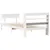 Produktbild 6 för Sängram utan madrass vit 90x190 cm massiv furu
