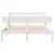 Produktbild 4 för Sängram utan madrass vit 135x190 cm massiv furu