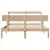 Produktbild 4 för Sängram utan madrass 140x190 cm massiv furu