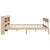Produktbild 5 för Sängram utan madrass 140x190 cm massiv furu