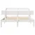 Produktbild 4 för Sängram utan madrass vit 140x190 cm massiv furu
