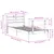 Produktbild 12 för Sängram utan madrass vit 90x200 cm massiv furu