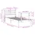 Produktbild 12 för Sängram utan madrass 100x200 cm massiv furu
