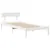 Produktbild 7 för Sängram utan madrass vit 100x200 cm massiv furu
