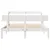 Produktbild 4 för Sängram utan madrass vit 150x200 cm massiv furu