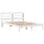 Produktbild 3 för Sängram med huvudgavel vit 120x190 cm massiv furu