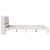 Produktbild 5 för Sängram med huvudgavel vit 135x190 cm massiv furu