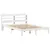 Produktbild 3 för Sängram med huvudgavel vit 150x200 cm massiv furu