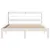 Produktbild 4 för Sängram med huvudgavel vit 150x200 cm massiv furu