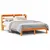 Produktbild 2 för Sängram utan madrass vaxbrun 135x190 cm massiv furu