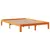 Produktbild 5 för Sängram utan madrass vaxbrun 140x190 cm massiv furu