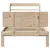 Produktbild 4 för Sängram med huvudgavel 90x190 cm massiv furu