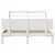 Produktbild 4 för Sängram med huvudgavel vit 120x190 cm massiv furu