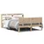 Produktbild 2 för Sängram med huvudgavel 135x190 cm massiv furu