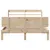 Produktbild 4 för Sängram med huvudgavel 135x190 cm massiv furu