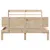 Produktbild 4 för Sängram med huvudgavel 140x190 cm massiv furu