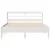 Produktbild 4 för Sängram utan madrass vit 150x200 cm massiv furu