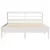 Produktbild 4 för Sängram utan madrass vit 140x200 cm massiv furu