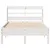 Produktbild 4 för Sängram utan madrass vit 100x200 cm massiv furu