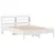 Produktbild 3 för Sängram utan madrass vit 140x190 cm massiv furu