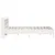 Produktbild 5 för Sängram utan madrass vit 140x190 cm massiv furu